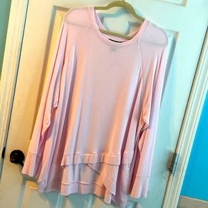 Pink Sweater. High low.